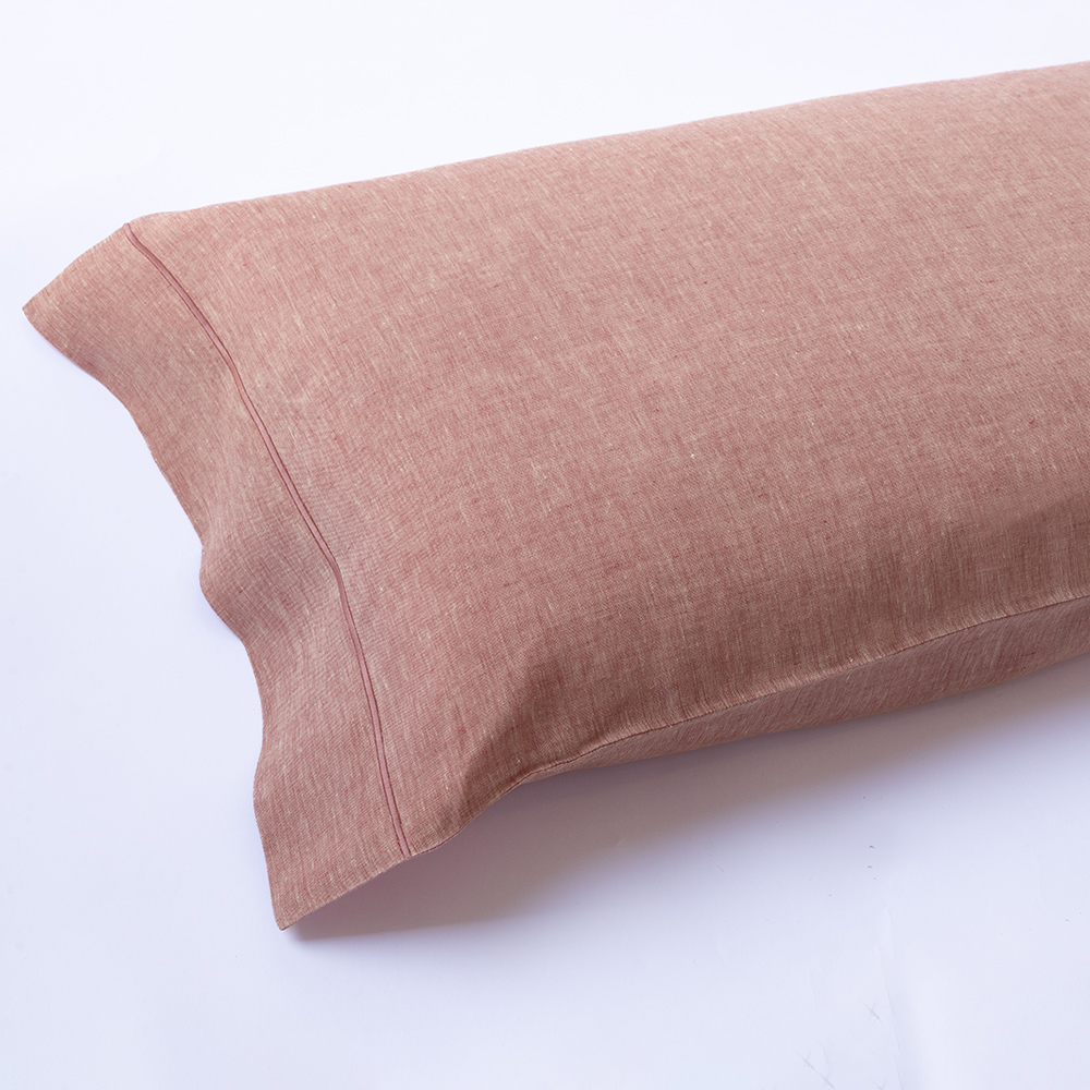 Pink Pure Linen Capri